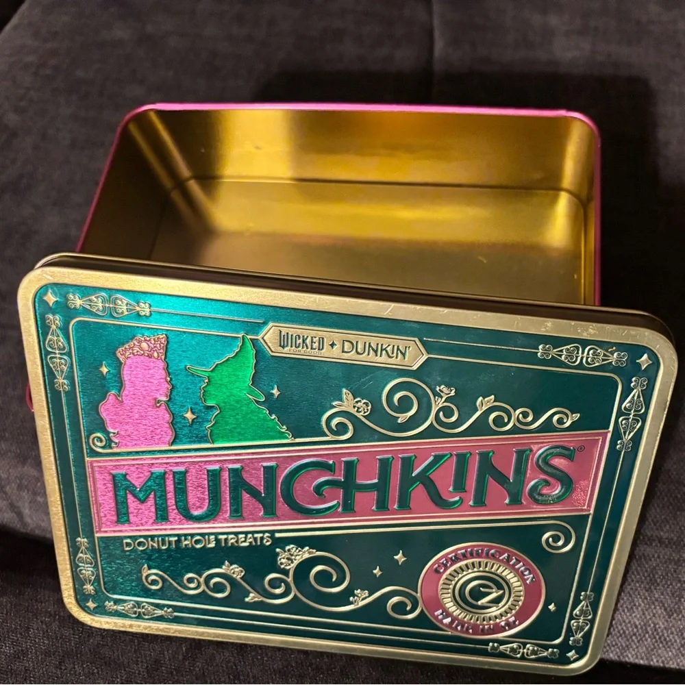 Dunkin Donuts Limited Edition Wicked Collab munchkins Decorative Tin